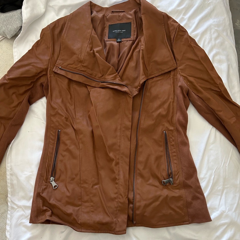 Stitch fix fake leather jacket.